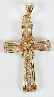 14kt. Gold and Diamond Pendant