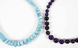 Two Gemstone Bead Necklaces