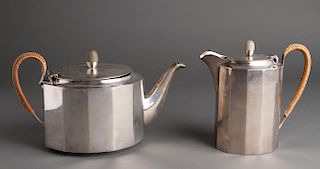 Jugendstil Silver-Plate Teapot & Coffeepot C. 1910