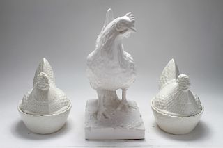 Chicken Form Tureens & Decorative Hen Porcelain 3