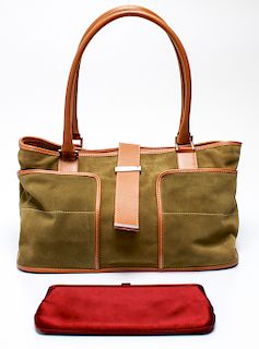 Lambertson Truex Handbag & Clutch, 2 Pcs.
