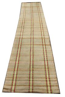Modern Carpet Runner w Stripes 3' 2" x 14' 5"