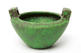 Weller Pottery Coppertone Handled 4.75" H Vase