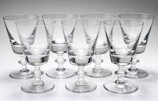 Val Saint Lambert Crystal Water Glasses Set of 7