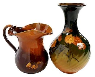 Two Rookwood Standard Glaze Vessels
