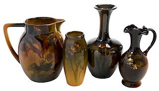 Four Rookwood Standard Glaze Vessels