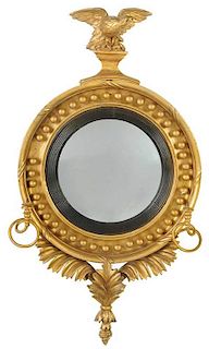 Classical Carved and Gilt Bull's Eye Mirror