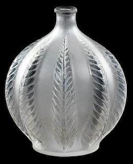 R. Lalique Frosted Malines Vase
