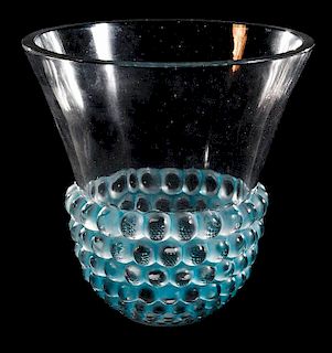 R. Lalique Graines Glass Vase