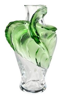 Lalique Tanega Glass Vase