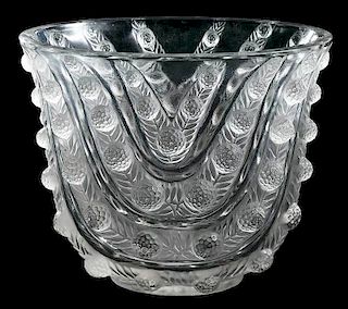 R. Lalique Vichy Frosted Vase