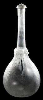 R. Lalique Six TÌ»tes Frosted Glass Decanter
