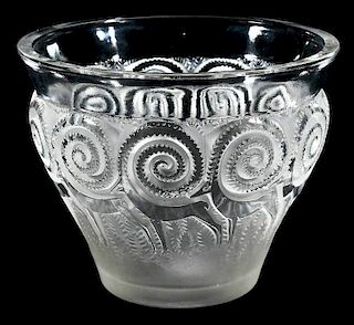 R. Lalique Rennes Frosted Glass Vase
