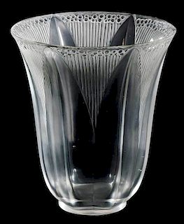 R. Lalique Campanule Vase