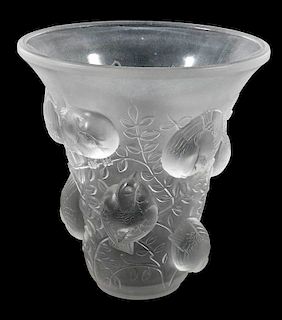 R. Lalique Saint-Francois Frosted Vase