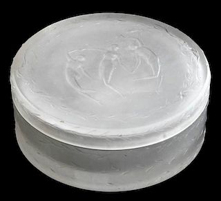 R. Lalique Trois Figurines Frosted Box