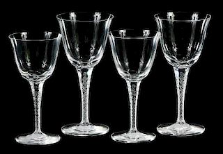 Set 26 Lalique Treves Wine Glassware