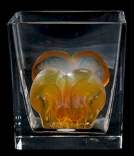 Lalique Asmara Glass Vase