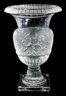 Lalique Versailles Glass Vase