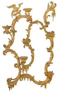 Fine Chippendale Style Carved and Gilt Mirror