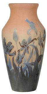 GallÌ© Cameo Glass Tulip Vase