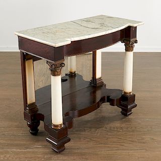 American Classical marble top pier table