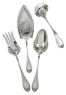 Four Raleigh Silver Serving Pieces