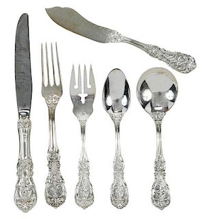 Francis I Sterling Flatware, 52 Pieces