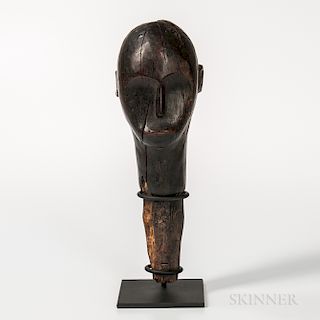 Carved Wood African Head