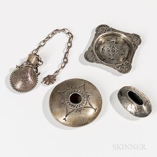 Four Navajo Silver Items