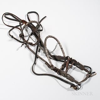 Navajo Silver Headstall and Eagle Bit