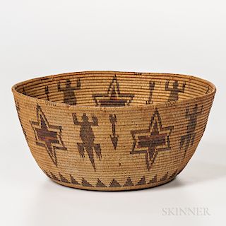 Panamint Pictorial Basketry Bowl