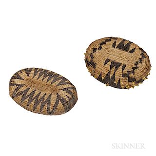 Two Miniature Pomo Baskets