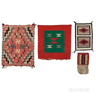 Four Small Navajo Wool Textiles