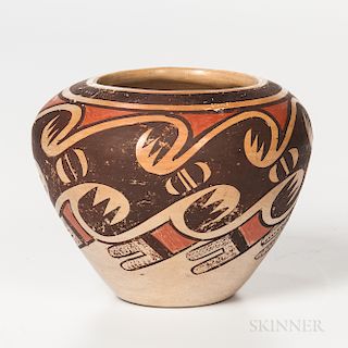 Contemporary Hopi Polychrome Seed Jar
