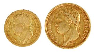 Two 1811 Napoleon Gold Coins