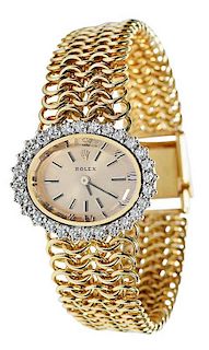 Rolex 18kt. Gold and Diamond Watch