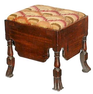 Queen Anne Mahogany Footstool