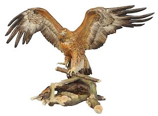 Monumental Boehm Golden Eagle with Case