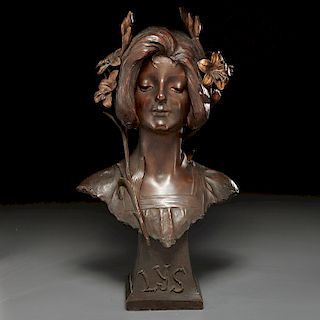 Julien Causse, bronze sculpture, c. 1900