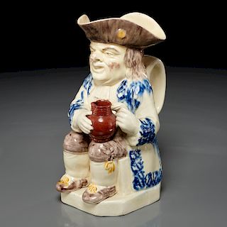 English pearlware Toby jug c. 1800s
