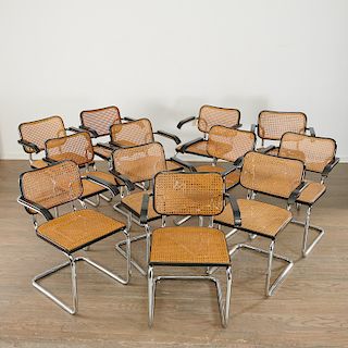 Marcel Breuer, (12) Cesca chairs for Knoll