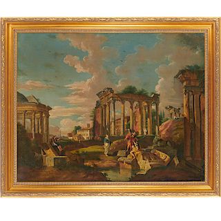 Hubert Robert (after), large scale painting