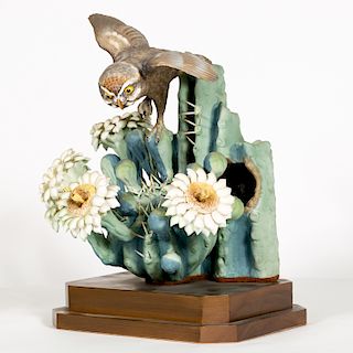 Dorothy Doughty "Moonlight" of Owl & Saguaro