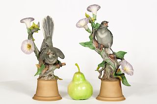 Pair of Boehm Mockingbirds (459) Porcelain Figures