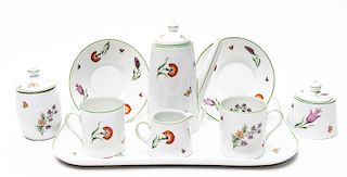 9 PC Tiffany & Co. "Tiffany Garden" Porcelain Set
