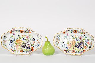 Pair, 19th Century Chinoiserie Porcelain Dishes