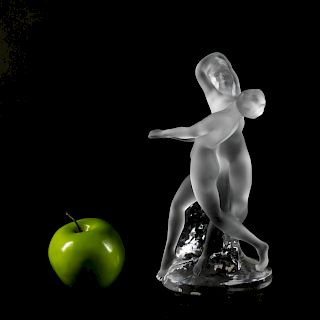 Lalique "Nudes Dancing" Glass Figure