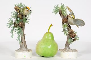 Pair, Dorothy Doughty Goldcrest Figurines