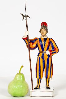 Royal Worcester Trooper of the Papal Swiss  Guards